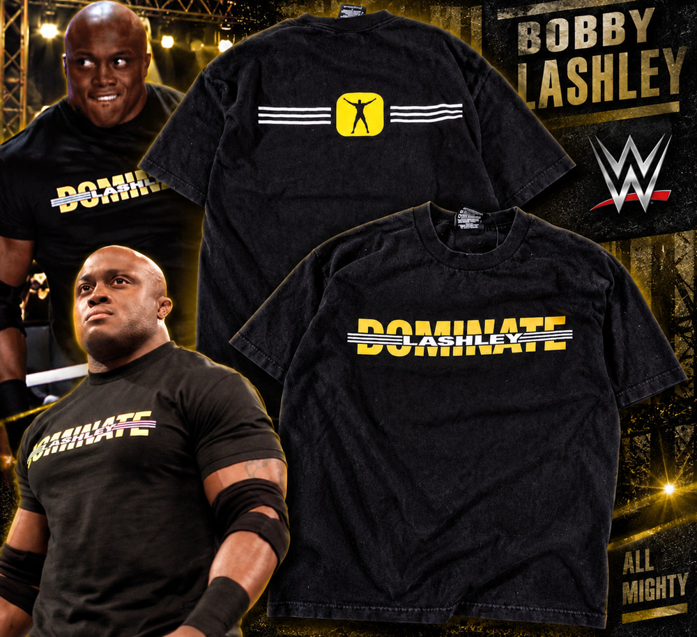 WWE Bobby Lashley Dominate T-Shirt Men's L Vintage Wrestling Ruthless Aggression